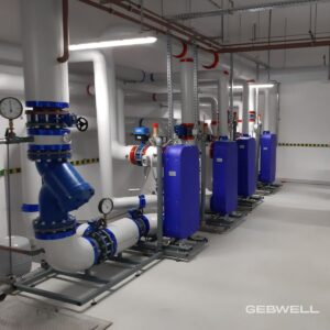 węzeł cieplny w budynku biurowym 